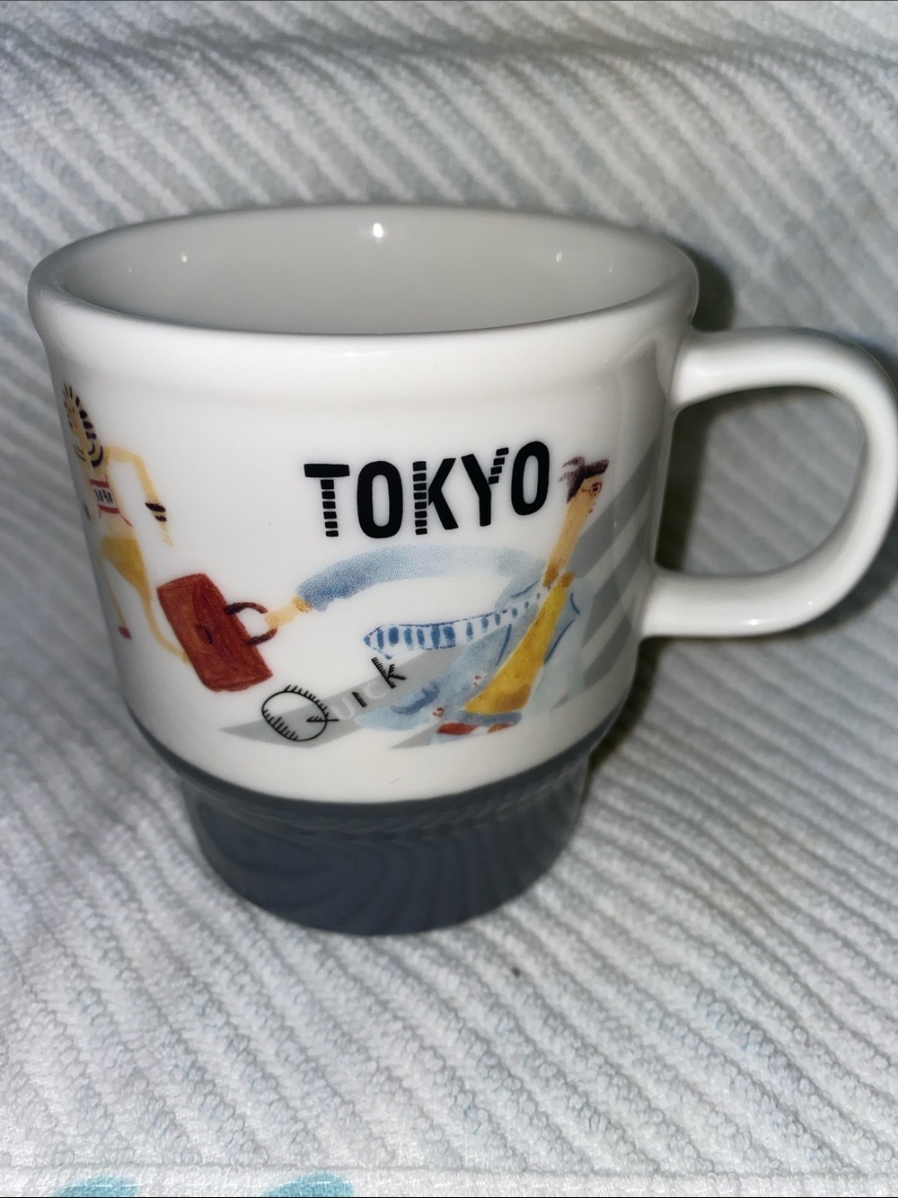 Starbucks Tokyo Japan Geography Series Mug - White, Blue, Yellow, Red
